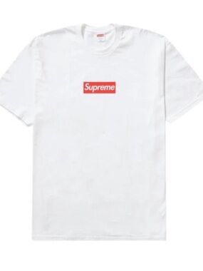 Supreme White T-Shirt with Red Box Logo